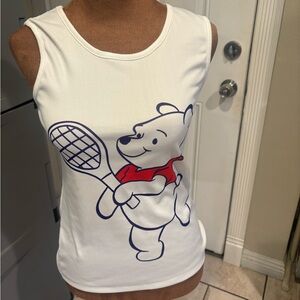 Sears White Winnie the Pooh Tank Top